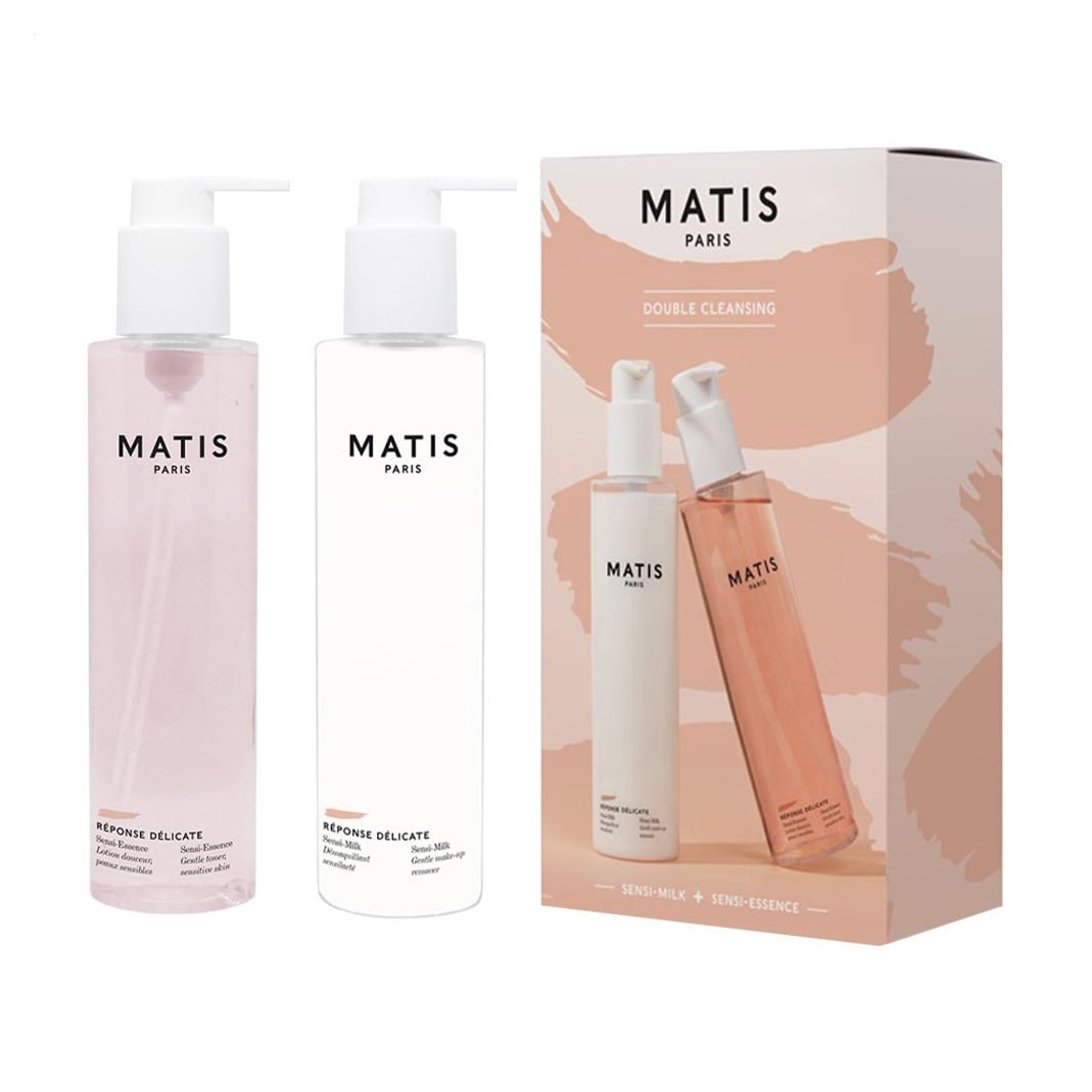 Набір Matis Reponse Delicate Double Cleansing (молочко для зняття макіяжу, 200 мл + вода-тонік для обличчя, 200 мл)